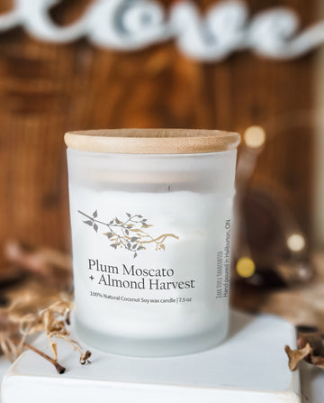 Plum Moscato & Almond Harvest - Scented Premium Coconut Soy Candle